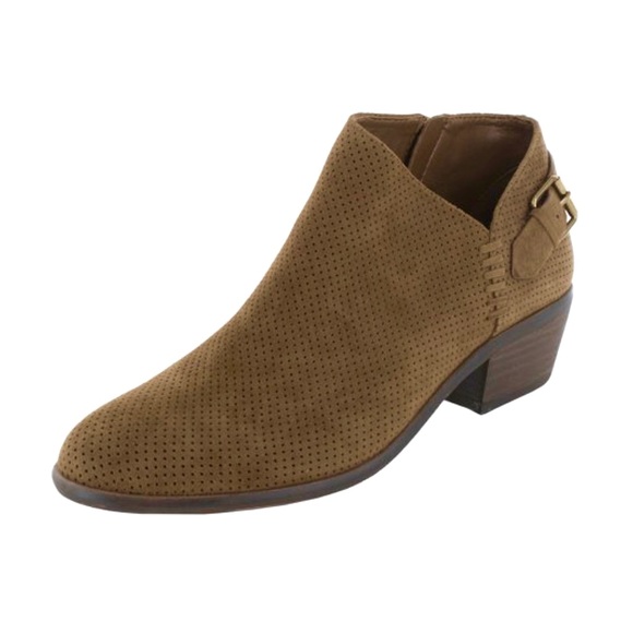Vince Camuto Shoes - Vince Camuto Parveen Perforated Suede Ankle Bootie Size 10M